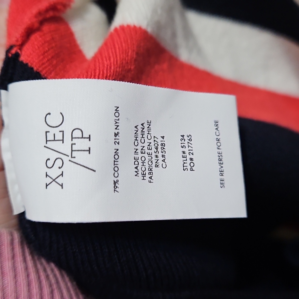 Cabi Hampton Shell Striped Sweater - Picture 7 of 7